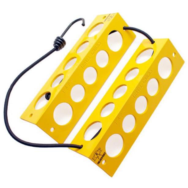 Forbes Aviation Small Yellow Travel Chocks - 6 inch image 0