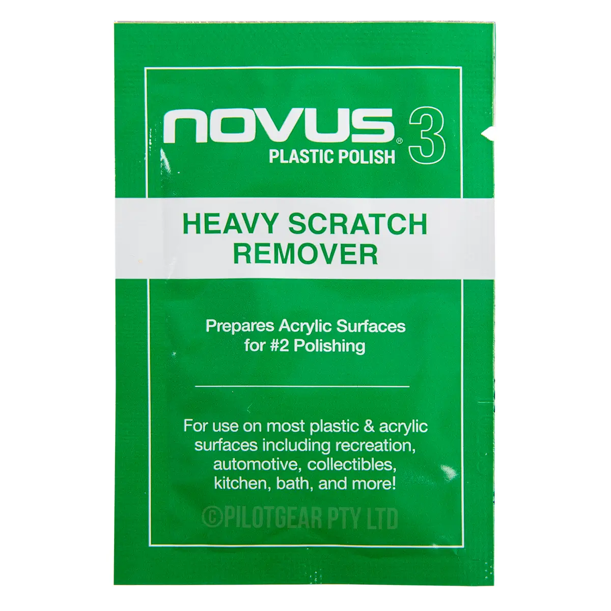 Sample Novus 3 Plastic Polish Heavy Scratch Remover Pillow Pack image 0