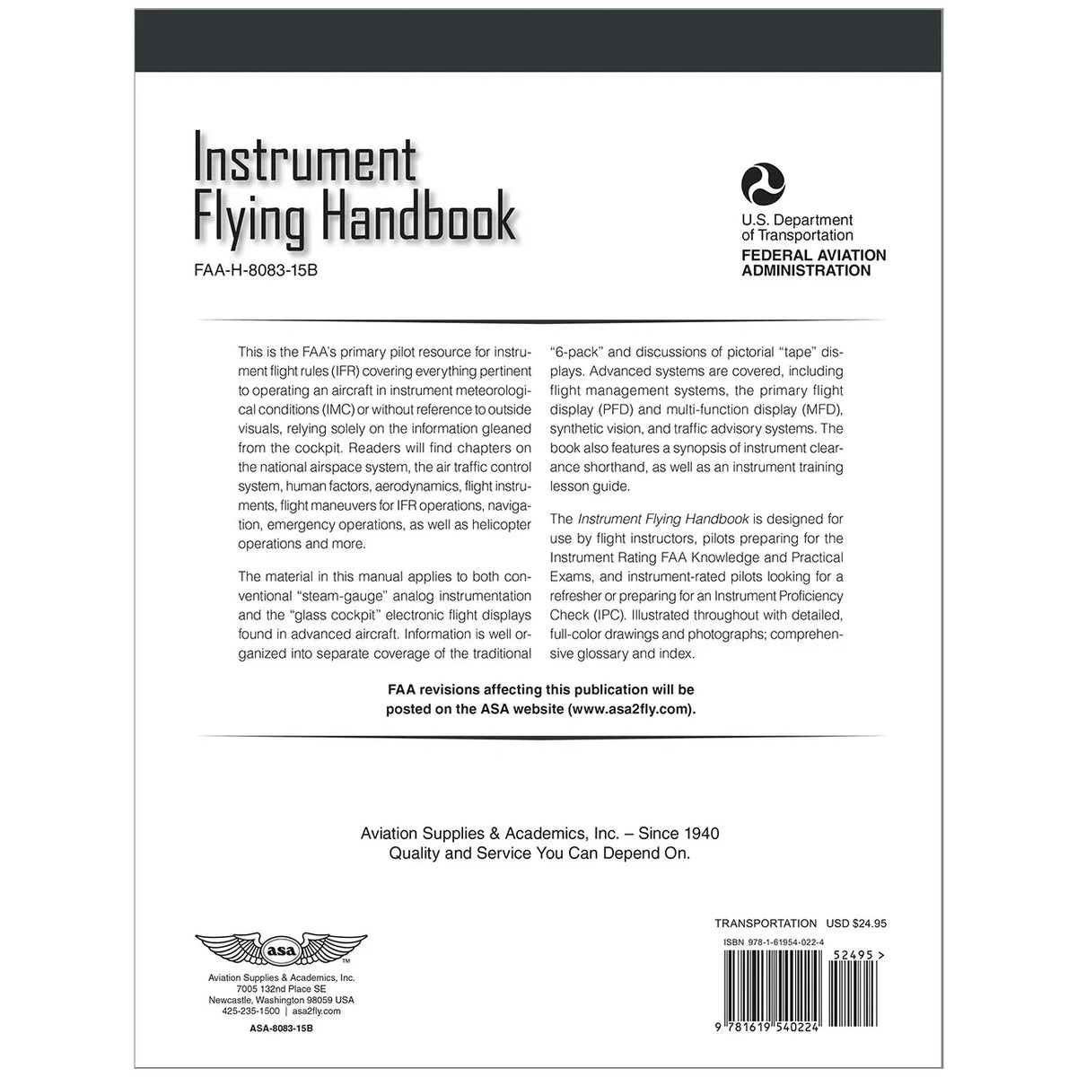 Buku Pegangan Penerbangan Instrumen ASA