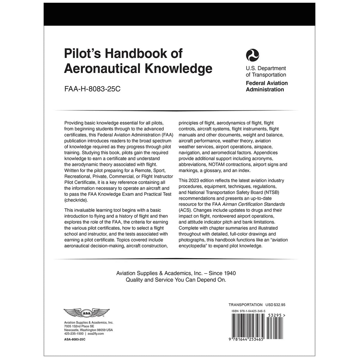 Buku Pegangan Pengetahuan Aeronautika Pilot ASA
