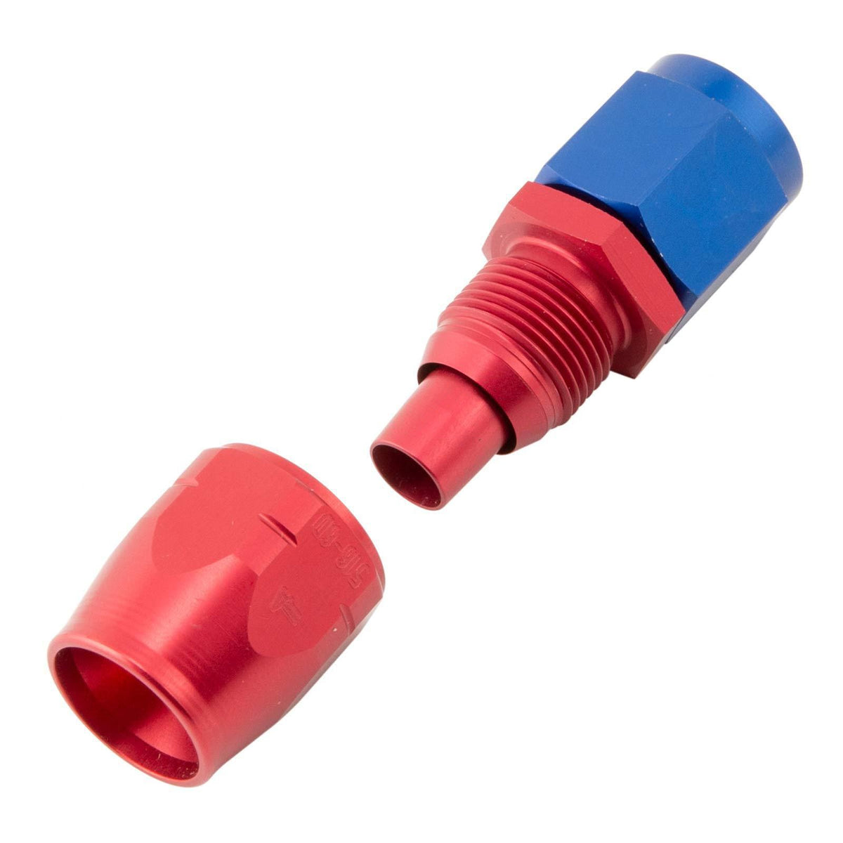 Eaton Aeroquip Straight Flared Hose Fitting for Wire Reinforced Synthetic Rubber Hose, 816-6D