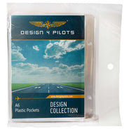 Design4Pilots A6 Transparent Pockets for Piccolo Profi Kneeboard (10 Pack) image 0