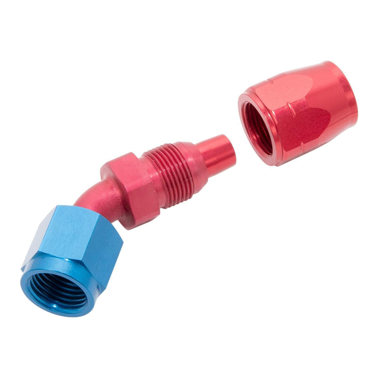 Eaton Aeroquip 45 Degree Hose Fitting for Wire Reinforced Synthetic Rubber Hose, 8846-6D