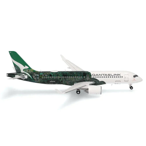 Gemini Jets 1/200 QantasLink A220-300 VH-X4A "Minyma Kutjara Tjukurpa" (Hijau) Upgrade Standar
