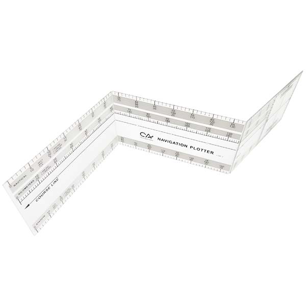 Folding Navigation Plotter Scale Ruler for Flight Training image 5