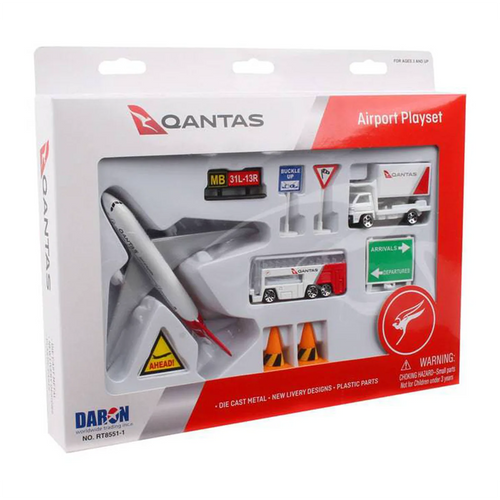 Realtoy Qantas Set Permainan Bandara - Besar