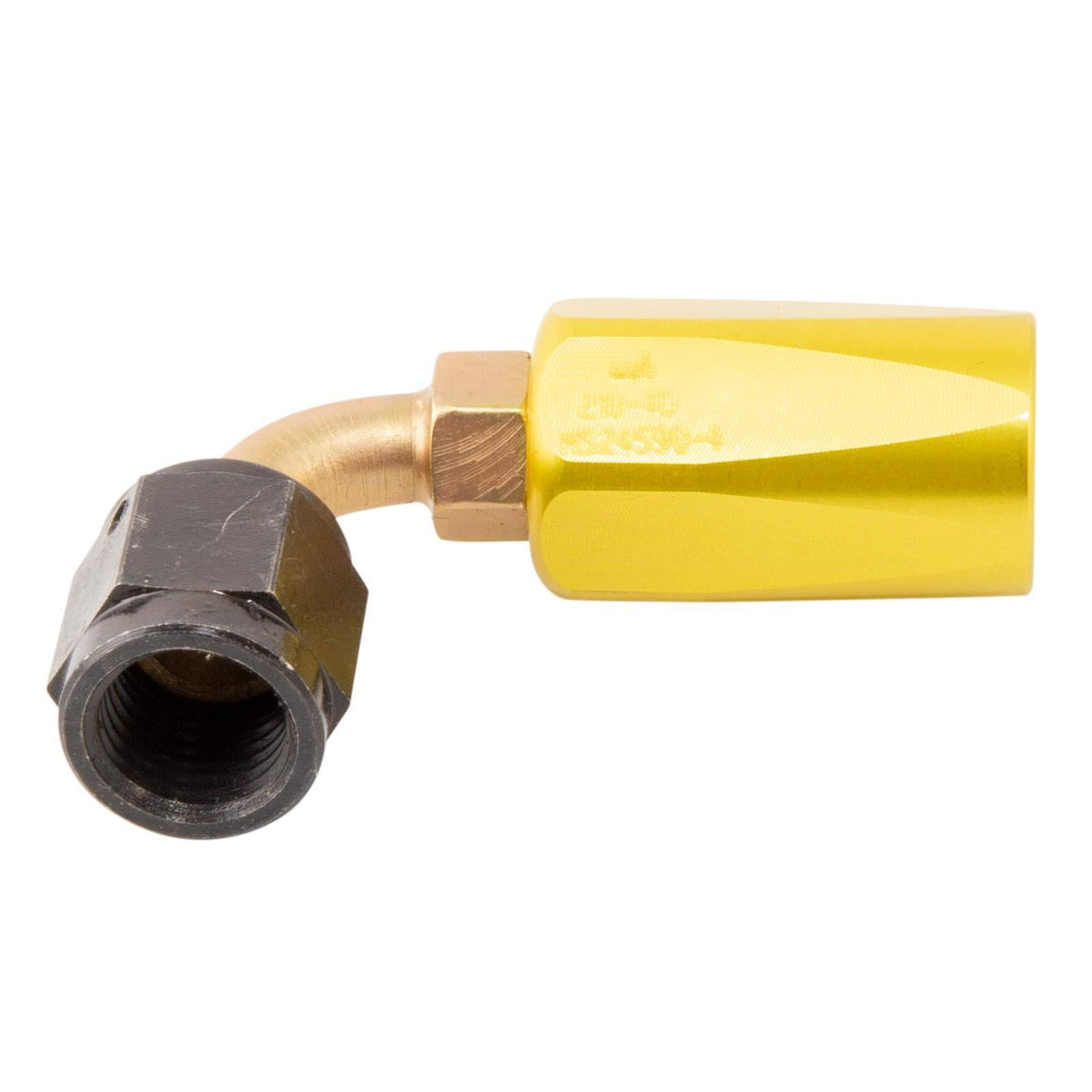 Eaton Aeroquip 90 Degree Elbow Hose Fitting, -4, Flared AN818 Swivel Nut, 980005-4
