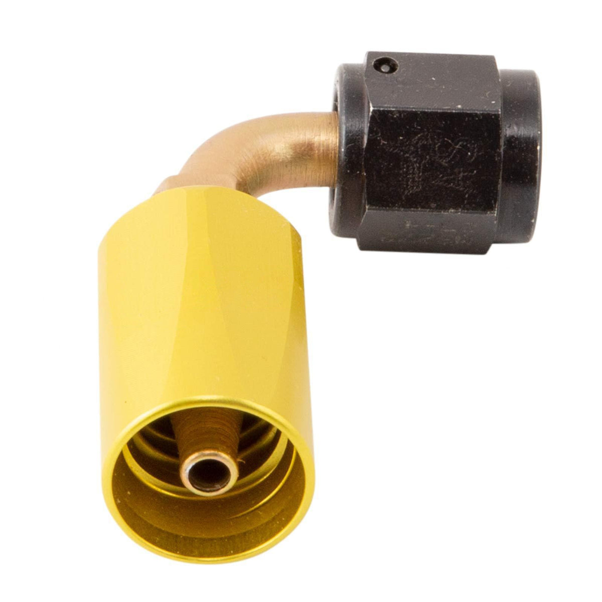 Eaton Aeroquip 90 Degree Elbow Hose Fitting, -4, Flared AN818 Swivel Nut, 980005-4