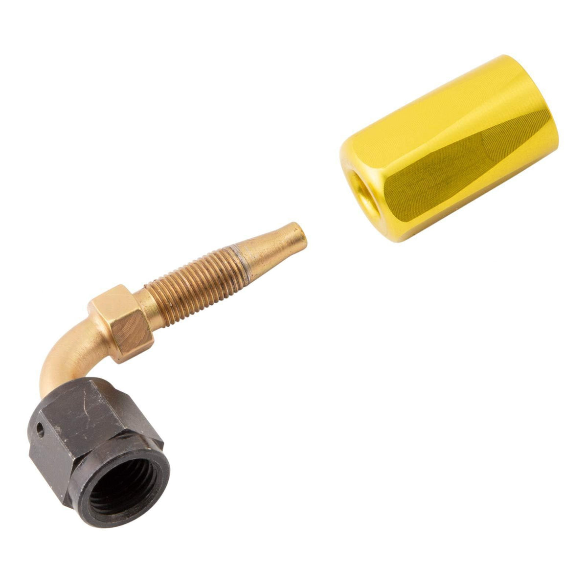 Eaton Aeroquip 90 Degree Elbow Hose Fitting, -4, Flared AN818 Swivel Nut, 980005-4
