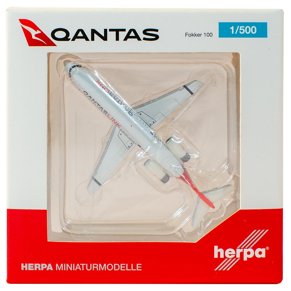 1/500 Scale Qantaslink Fokker 100 Aircraft Model image 1
