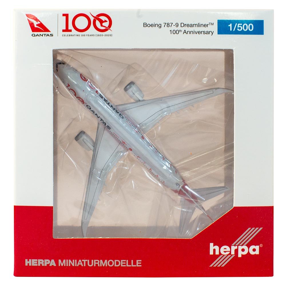 1/500 Scale Boeing 787-9 Dreamliner 100th Anniversary Livery iLONGREACHi - VHZNJ Aircraft Model image 7
