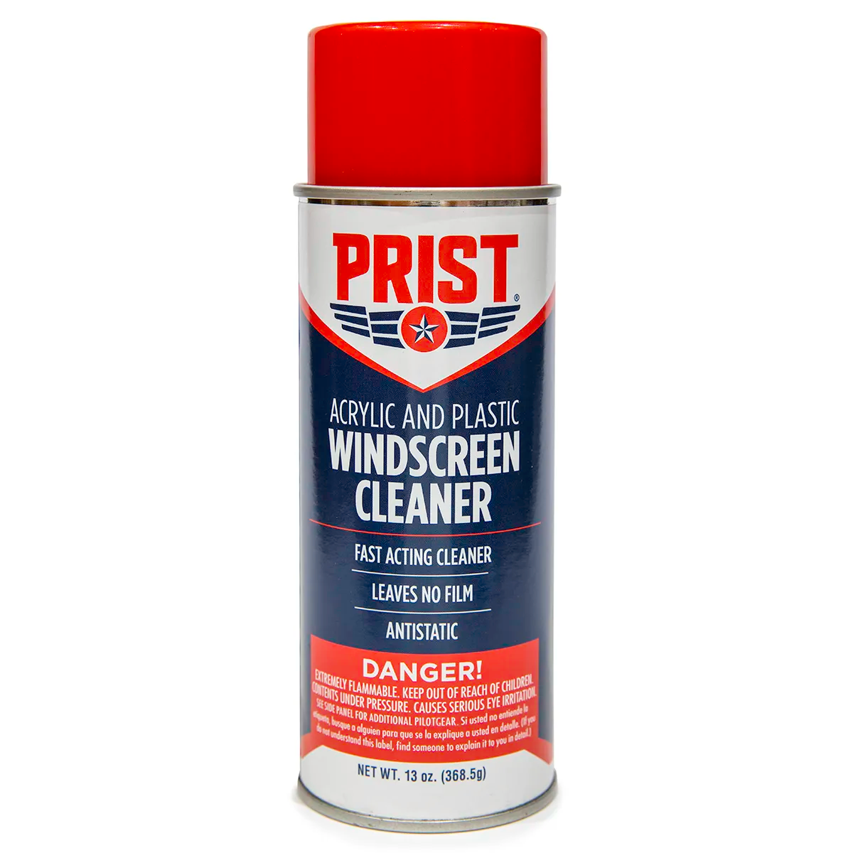 Prist® Acrylic and Plastic Windscreen Cleaner – Anti-Static, Streak-Free, Perfect for Aircraft, Cars & More image 0