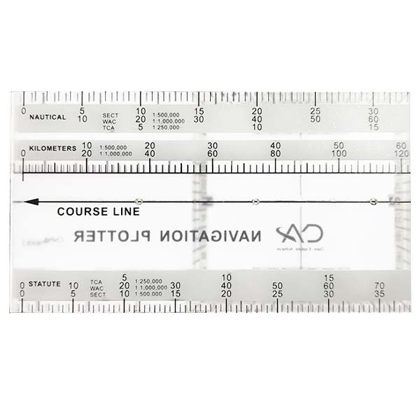 Folding Navigation Plotter Scale Ruler for Flight Training image 3