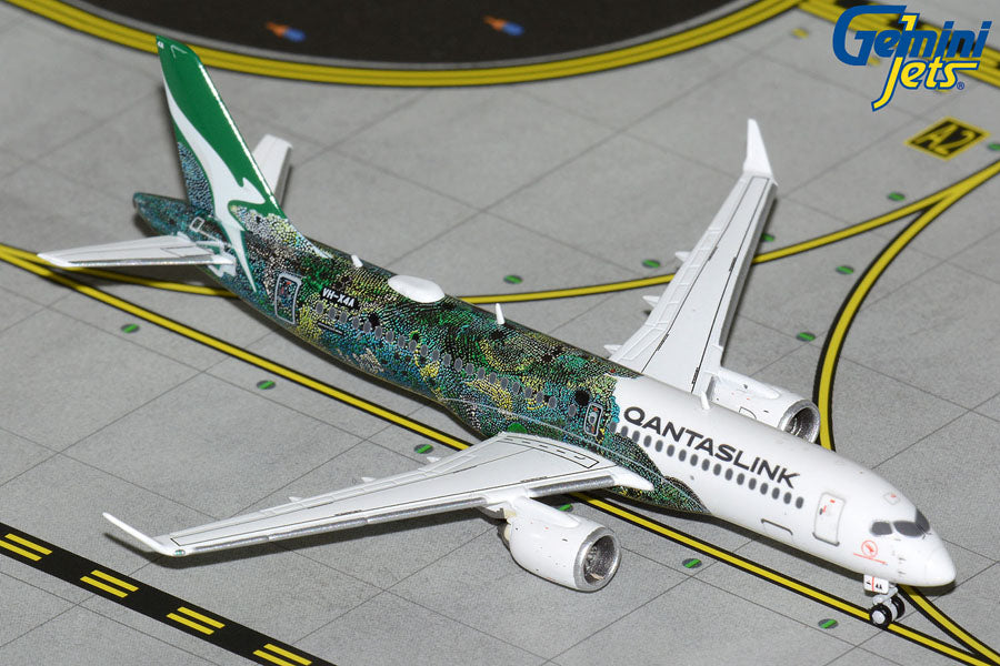 Gemini Jets 1/400 QantasLink A220-300 VH-X4A Minyma Kutjara Tjukurpa (Green) image 1
