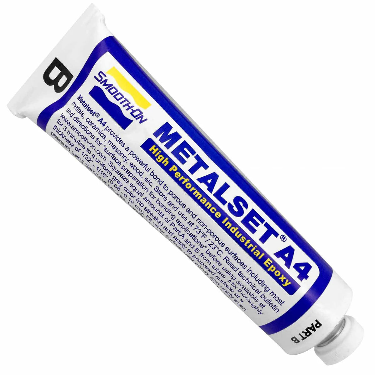 Smooth-On Metalset A4 Aluminium-Filled Epoxy Adhesive, 11 oz Tube Set, A4-11