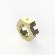 Pilot Gear AN320 Castle Shear Nut, Cadmium Finish Steel, 1/2-20 UNF-3B, AN320-8