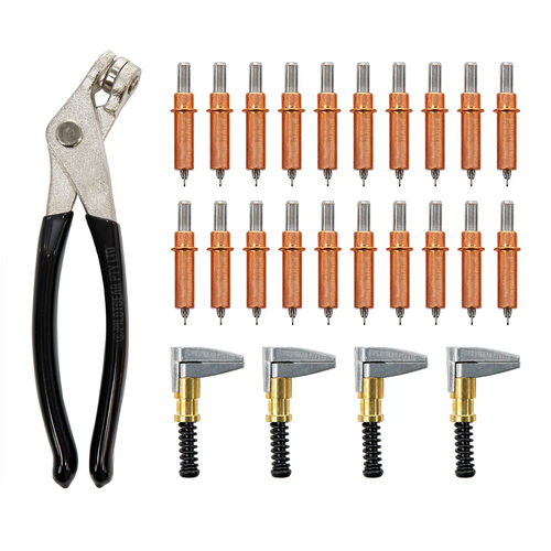 Kit Fabrikasi Logam Cleco – Tang Cleco, Pengikat 1/8" & Klem Cengkeraman Samping 1"