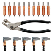 Cleco 1/8" Clamp Starter Kit - 10 Fasteners, 5 Copper Side Grip Clamps & Pliers