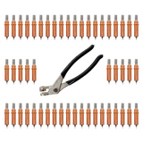 50-Pack 1/8″ Cleco Temporary Fasteners with Pliers – Reusable Sheet Metal Holder Set