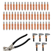 Cleco 1/8" Panel Shop Kit - 50 Fasteners, 5 Copper Side Grip Clamps & Pliers