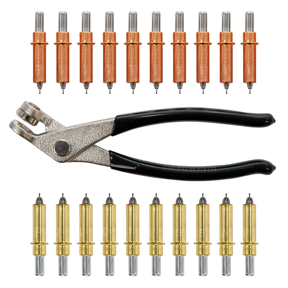 Paket 20 Penahan Lembaran CLECO dengan Tang – 10x Pengikat Panel 1/8" dan 10x 3/16" & Perkakas Pelepas