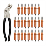 Paket 25 Pengikat Cleco 1/8″ dengan Tang - Kit Cleco Pengikat Panel Sementara