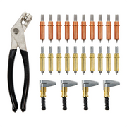 Cleco Metal Fabrication Kit – Cleco Pliers, 1/8" & 3/16" Fasteners & 1" Side Grip Clamps