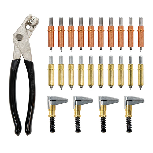 Kit Fabrikasi Logam Cleco – Tang Cleco, Pengikat 1/8" & 3/16" & Klem Cengkeraman Samping 1"