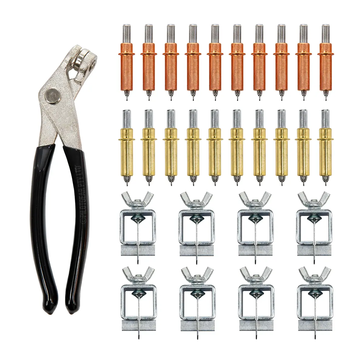 Cleco & Butt Weld Clamp Fabrication Set – Cleco Pliers, 1/8" & 3/16" Fasteners & Butt Weld Clamps