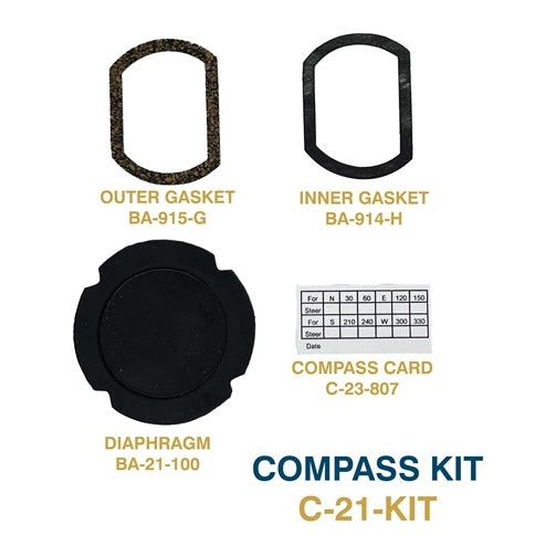 Brown Aircraft Supply C-21-KIT Compass Repair Kit, Fluid Not Included, C21KIT