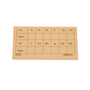 Airpath Compass Deviation Card, C23-807