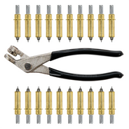 Paket 20 Penahan Lembaran Cleco 3/16" dengan Tang – Perkakas Pengikat & Pelepas Panel