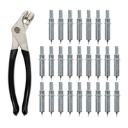Paket 25 Pengikat Cleco 3/32″ dengan Tang - Kit Cleco Pengikat Panel Sementara