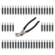 50-Pack 5/32″ Cleco Fasteners with Pliers – Reusable Temporary Panel Fasteners