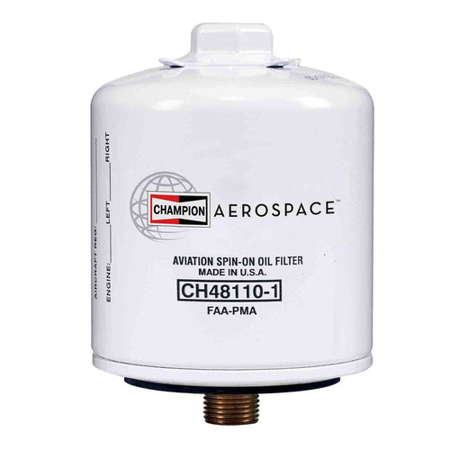 Champion Aerospace Spin-On Oil Filter, 3/4-16-UNF-2A Thread, 4.48 in Length, CH48110-1