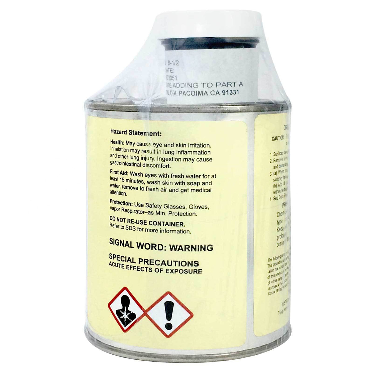 Flamemaster CS 3204 Class B-1/2 AMS-S-8802 Fuel Tank Sealant, 12 oz Pint Kit, CS3204B1-2PT