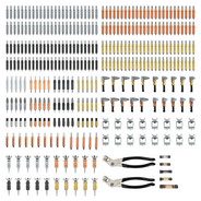 Cleco Masters Kit - 338 Fasteners, 20 Side Grip Clamps, 16 Butt Weld Clamps, 5 Drill Stops & 2 Pliers