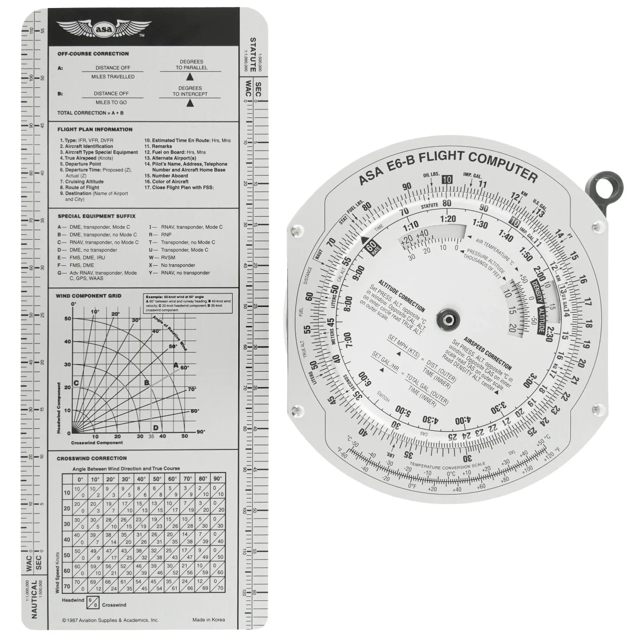 ASA E6B Flight Computer Metal