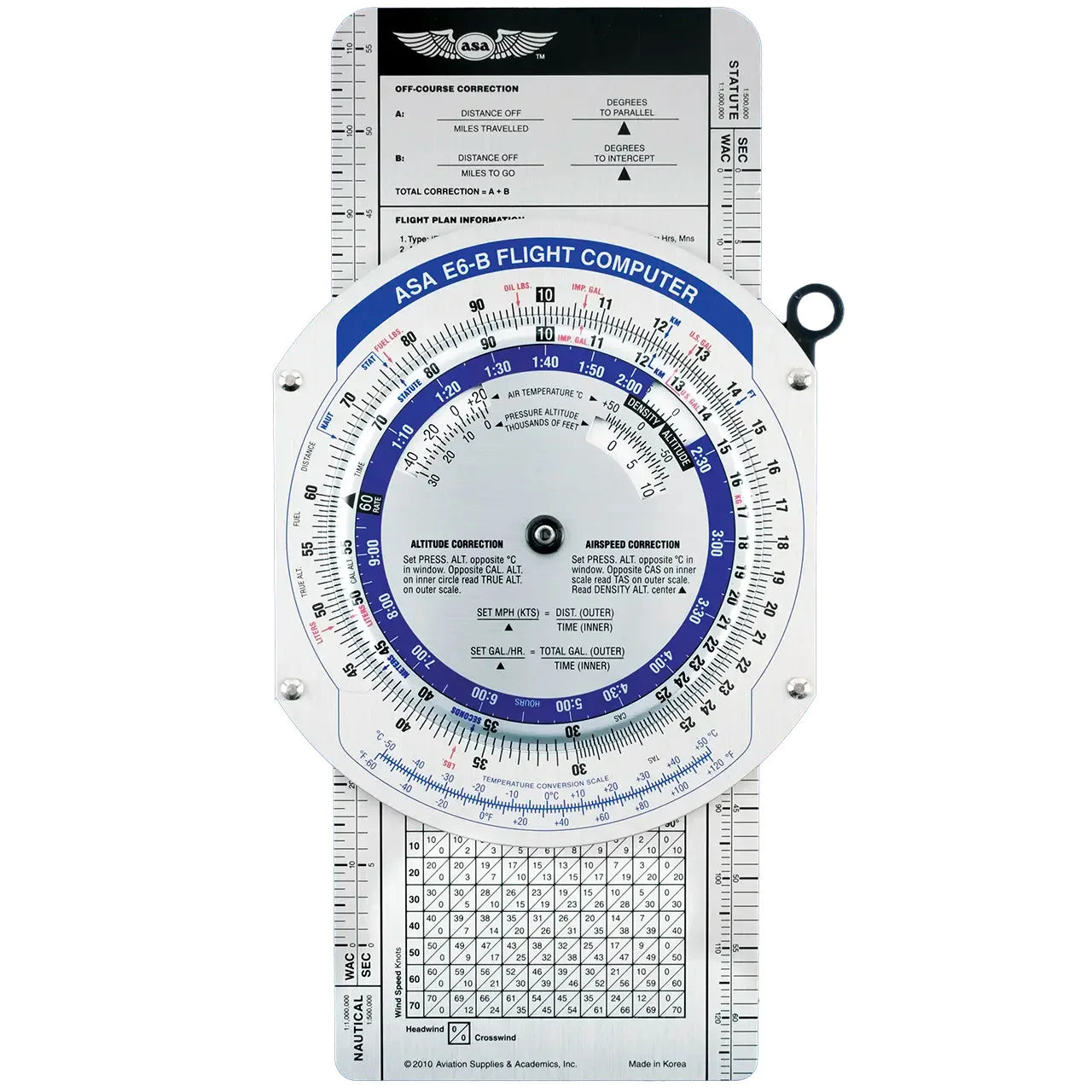 ASA E6B Metal Flight Computer Colour