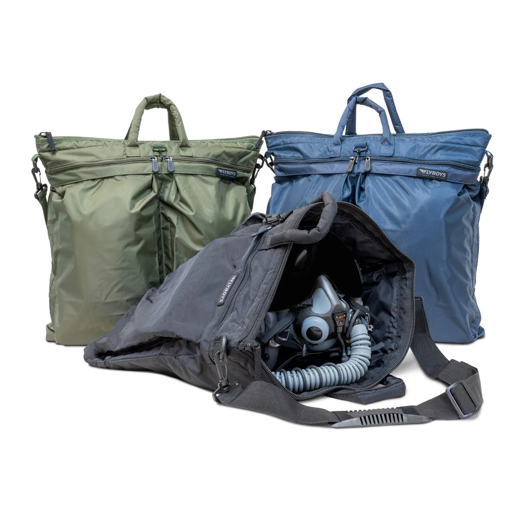 Tas Helm Jumbo FlyBoys – Tersedia 3 Warna (Hitam, Biru Tua, Hijau Zaitun)