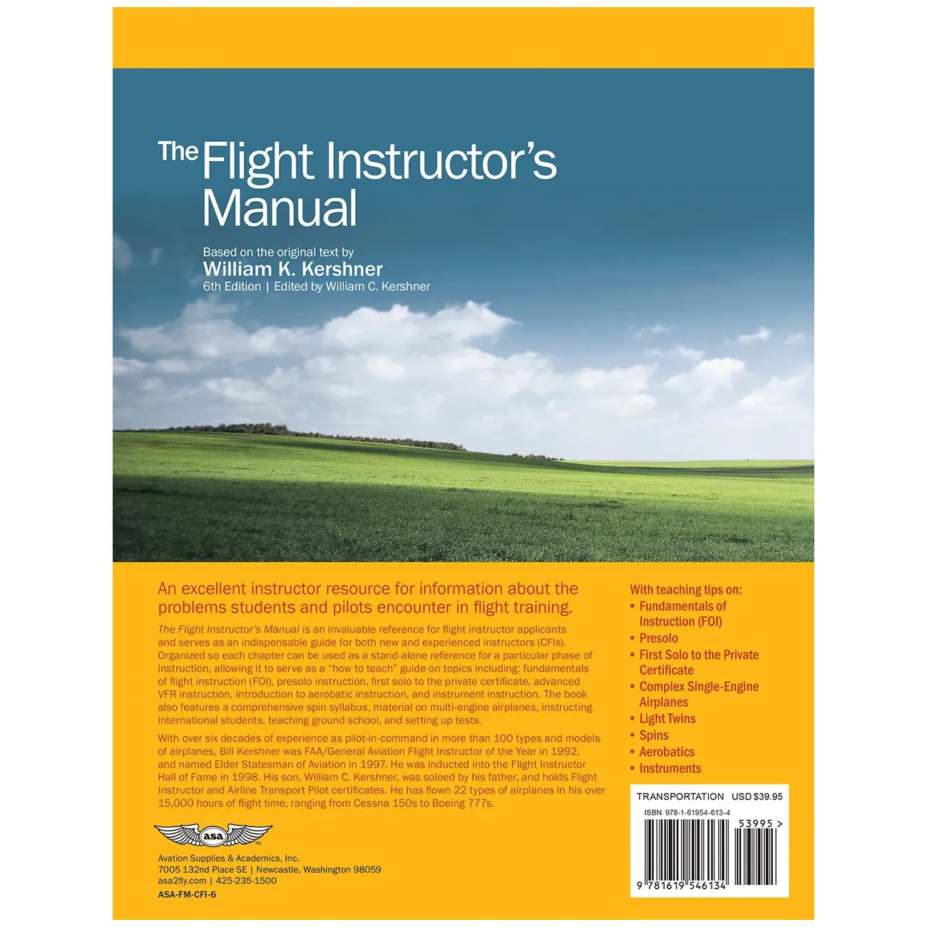 ASA The Flight Instructor's Manual Sixth Edition