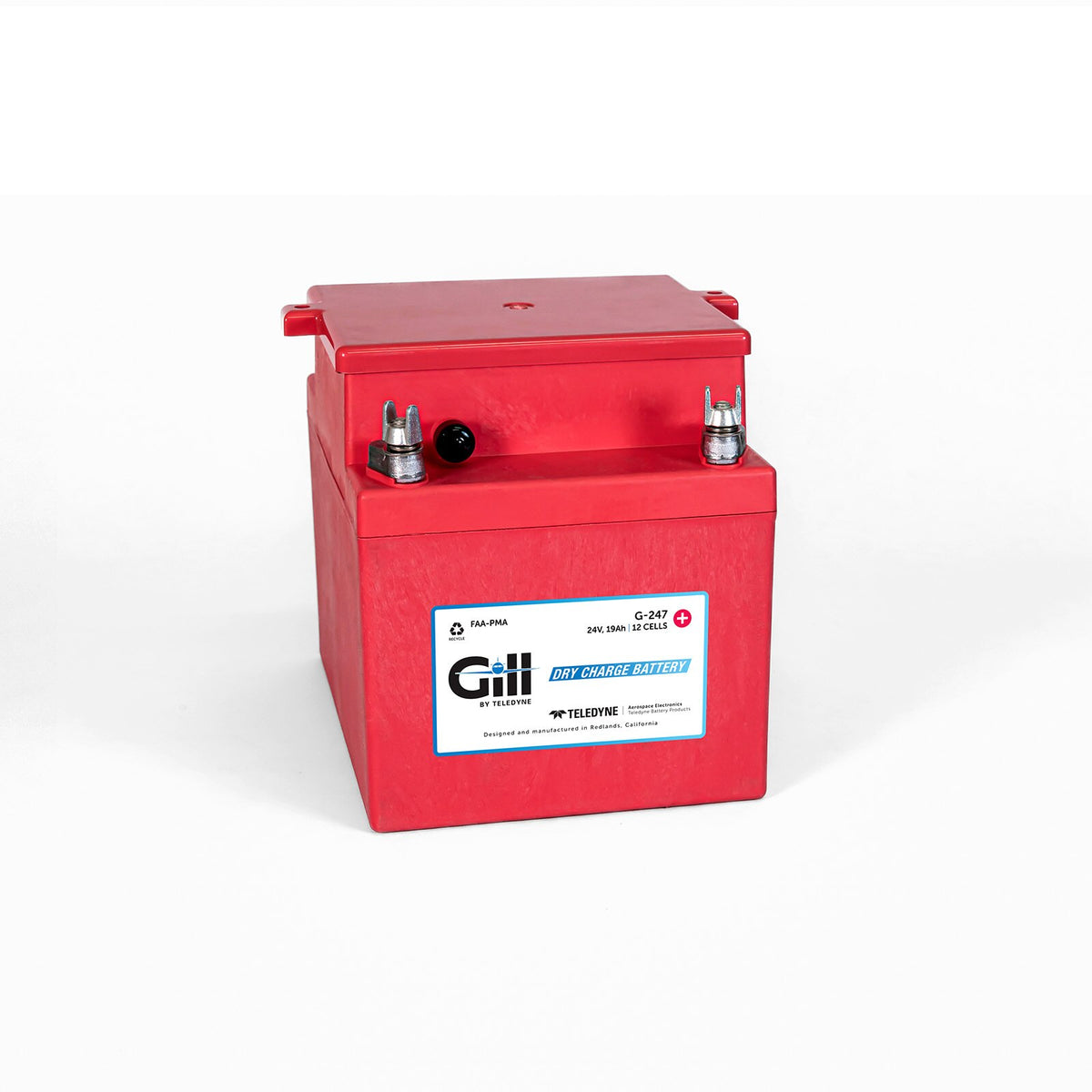 Gill G-247 24 Volt 19Ah Dry Charged Aircraft Battery, G247
