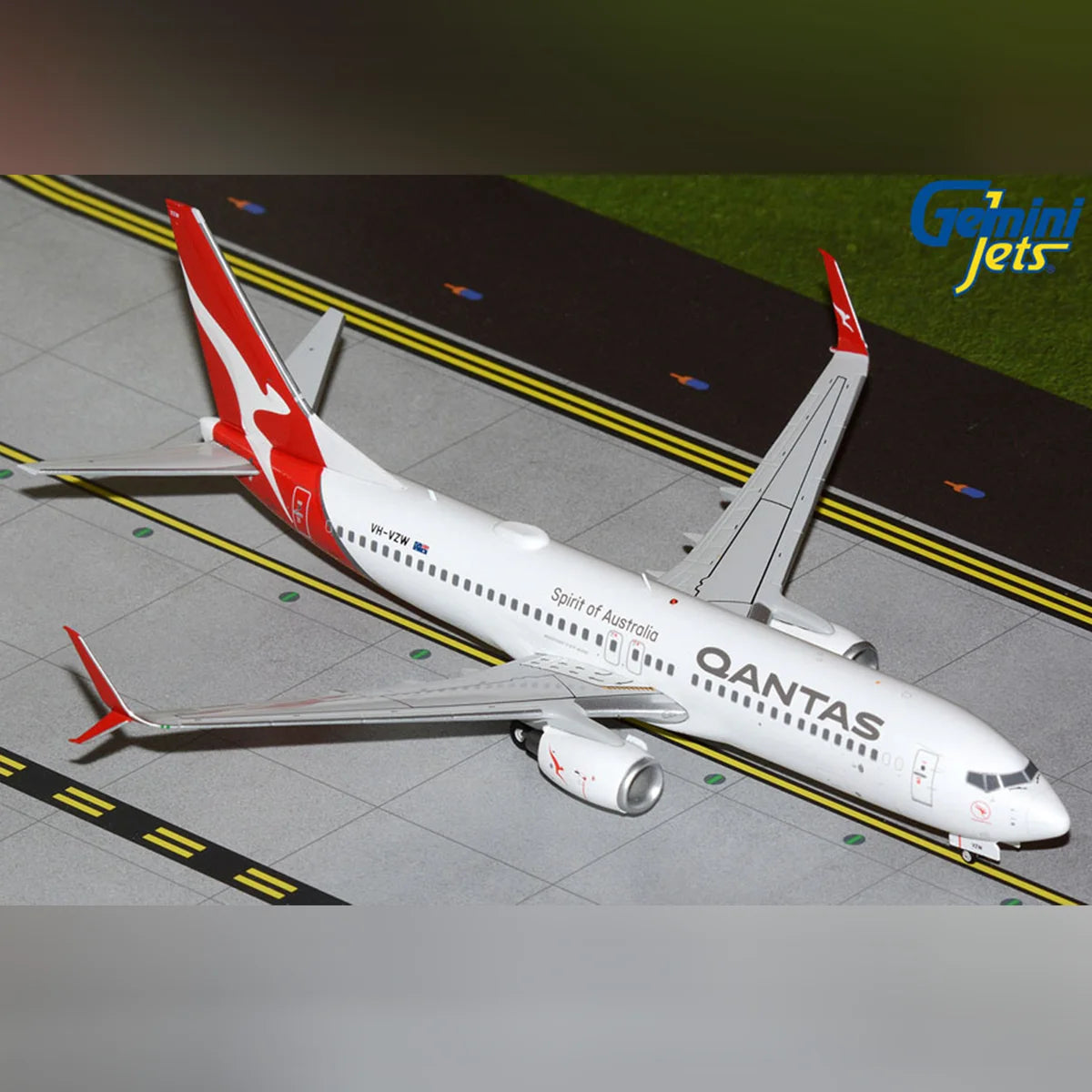 Gemini Jets 1/200 Qantas Airways B737-800 VH-VZW with Upgraded Stand G2QFA1432