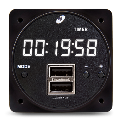 CHRONOS Clock, MAX Power USB Charger, 5 Mode, Dual USB-A