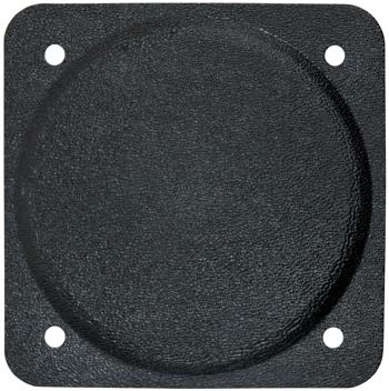 Cover Plate, Black Plastic, Fire Retardant, 3-1/8in