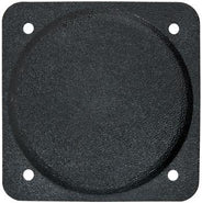 Cover Plate, Black Plastic, Fire Retardant, 3-1/8in