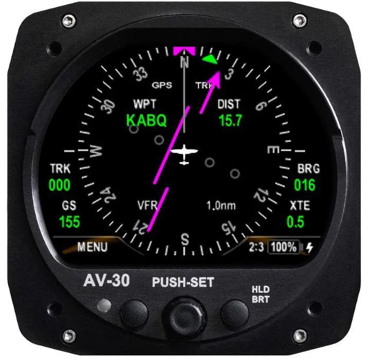 AV-30-C Certified 3" EFIS, 12 Functions 4