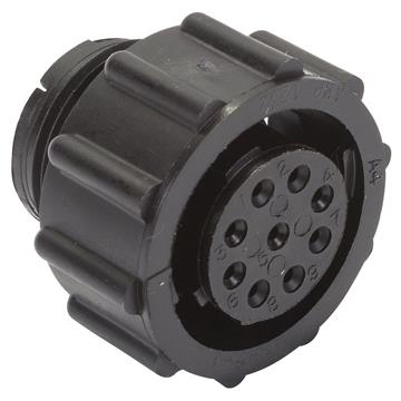 Circular Connector, 9-Pin Female, Free Hang (TRF17)