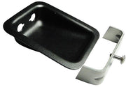 JACK HOUSING | Black aluminium, 2 hole, Recessed mount