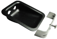 JACK HOUSING | Black aluminium, 2 hole, Recessed mount